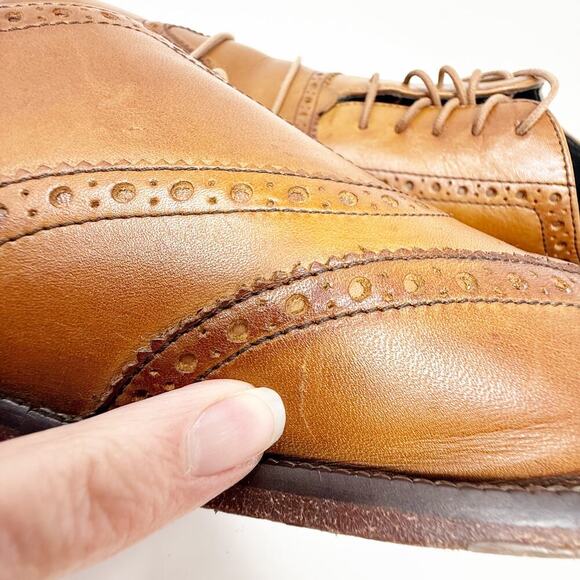 Cole Haan Williams Leather Wingtip Oxford Dress Shoes Brown Men\'s 13 main image 8